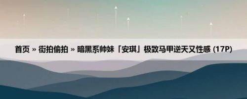 首页 » 街拍偷拍 » 暗黑系帅妹「安琪」极致马甲逆天又性感 (17P)