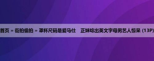 首页 » 街拍偷拍 » 罩杯尺码是爱马仕　正妹唸出英文字母男艺人惊呆 (13P)