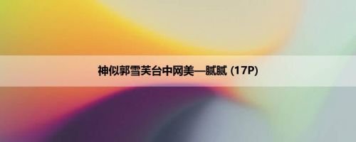 神似郭雪芙台中网美—腻腻 (17P)
